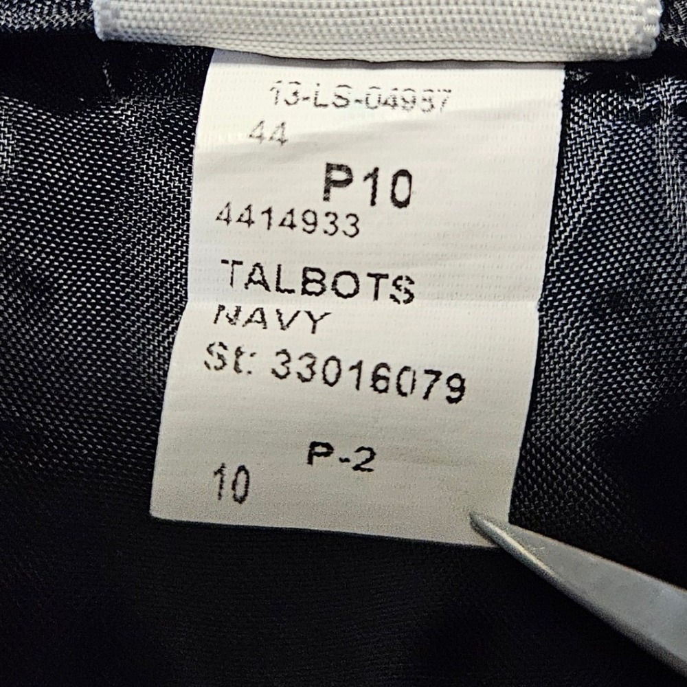 Talbots Signature Navy Blue Dress Pants Size 10 P-2 Career Work Trousers - Picture 10 of 11